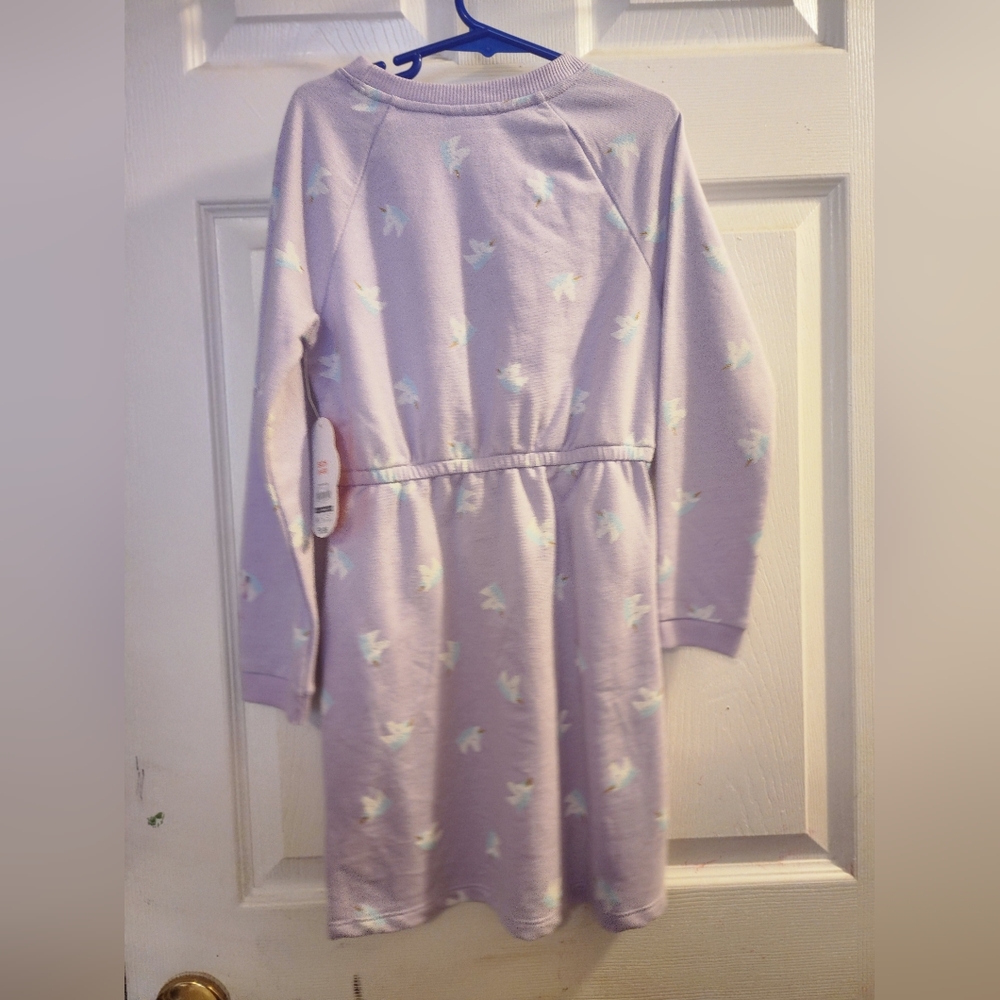 Girls unicorn dress with pockets